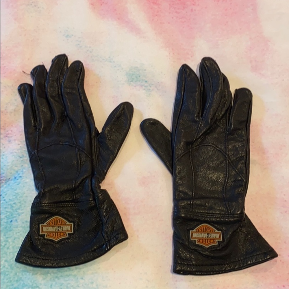 Harley Davidson Leather riding gloves